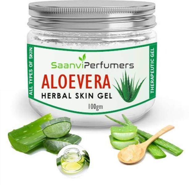 Saanvi perfumers Aloe Vera Multipurpose Gel for Skin and Hair, Glowing & Radiant Skin Treatment