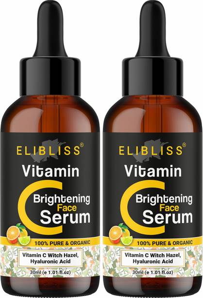 ELIBLISS Vitamin C - Skin Clearing Serum Pack of 2 - Brightening, Anti-Aging Skin Repair, Dark Circle, Fine Line & Sun Damage Corrector.