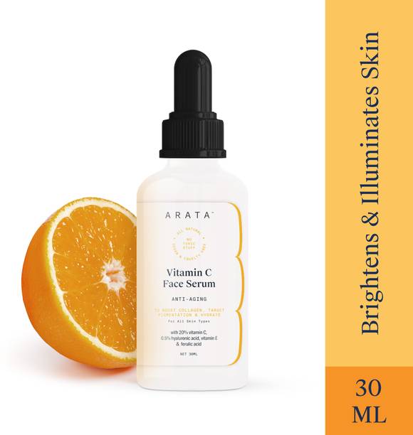 ARATA 20 % Vitamin C Face Serum with Kakadu |Fades Dark Spots|Glowing Skin