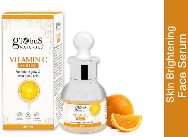 Globus Naturals Vitamin C Face Serum, for Natural Glow & Even Skin Tone