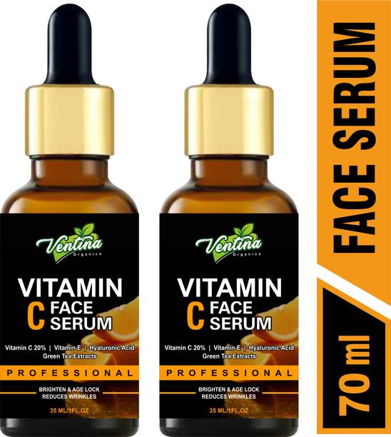 Ventina Organics Improved vitamin C Facial serum- For Anti Aging & Smoothening & Brightening Face