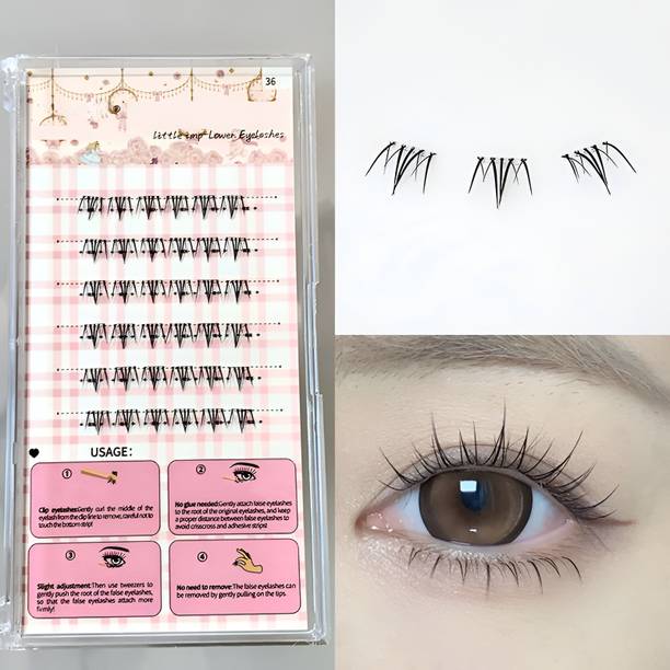 VONGEE Soft Lower False Eyelashes for Daily Wear Reusable Glue Free Lash Collection