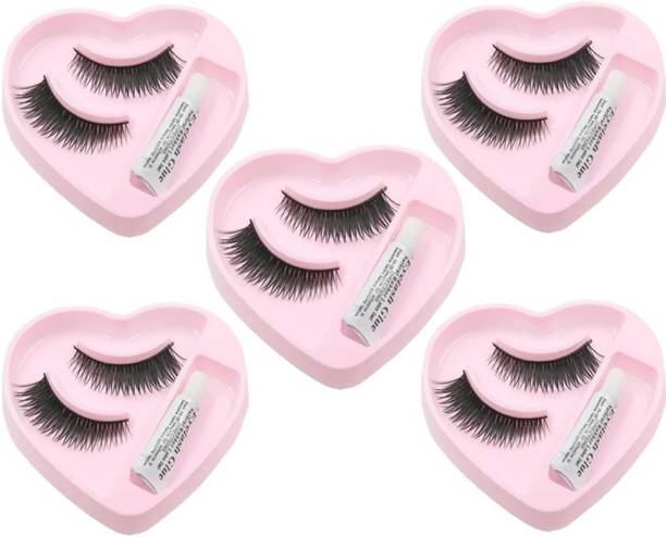 AFARAXIA False Thick Eyelashes with Glue set of 5