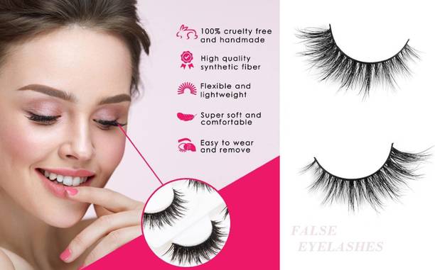 BLUEMERMAID Best Eye Makeup 3D Natural False Eyelashes Long Lashes With Glue