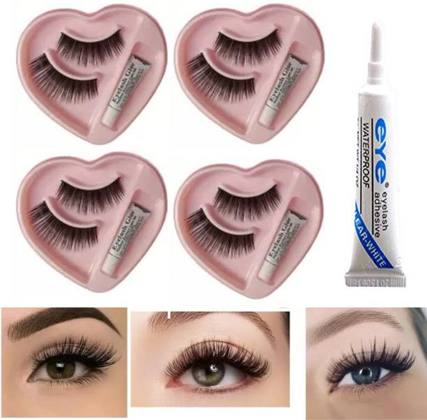 SIYDHA Fake Eyelashes For Pretty Eye Makeup + Eyelashes With Glue