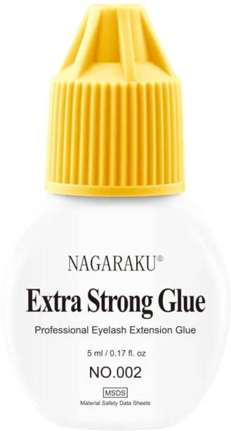 Nagaraku Eyelash Extension Black Glue Eyelash Extension Glue Low Smell Extra Strong 1-2S