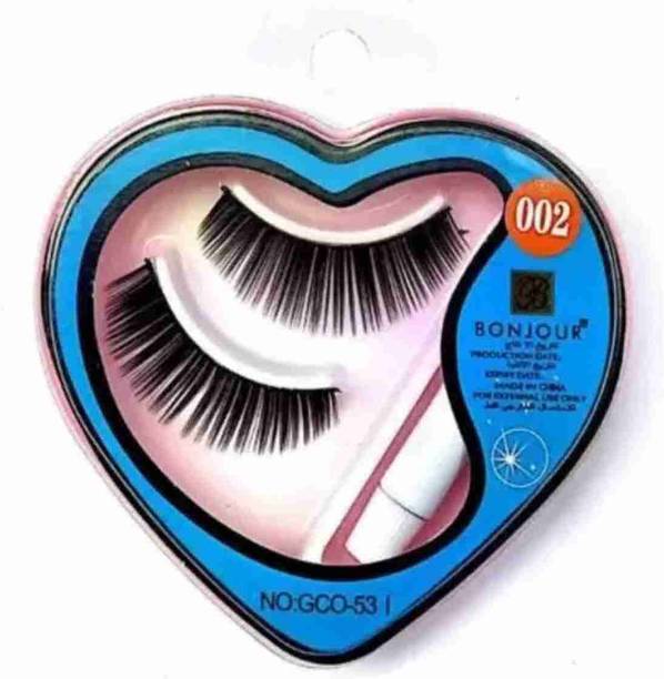 WB False-Fake Eyelashes With Glue Set Natural (Pack of 1) (Pack of 1)