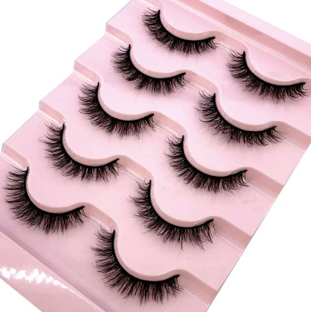 Bombay Vanity Eyelash Eye Makeup Long Natural 5 Pair Reusable Eyelashes