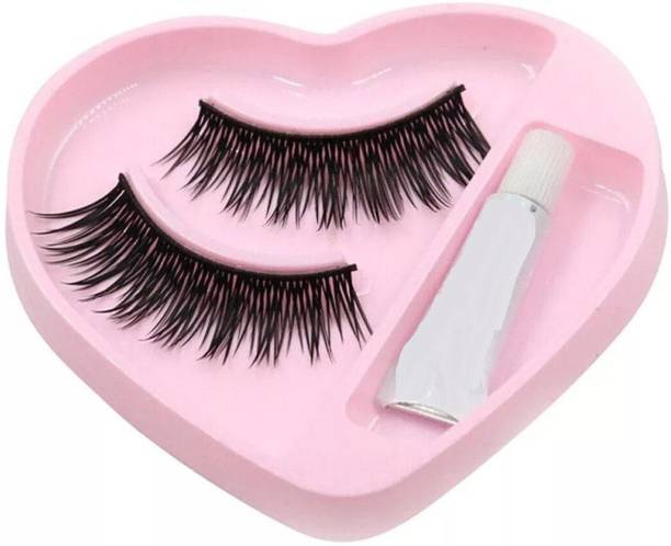 Libline Long Black False Eyelashes For Pretty Eye Makeup Extension With Glue