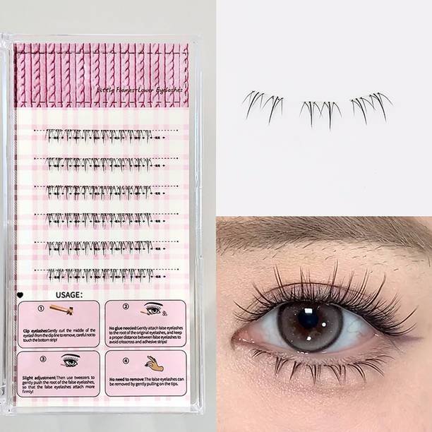 VONGEE Natural Lower Lash Extension Style Glue Free Eyelashes for Everyday Wear