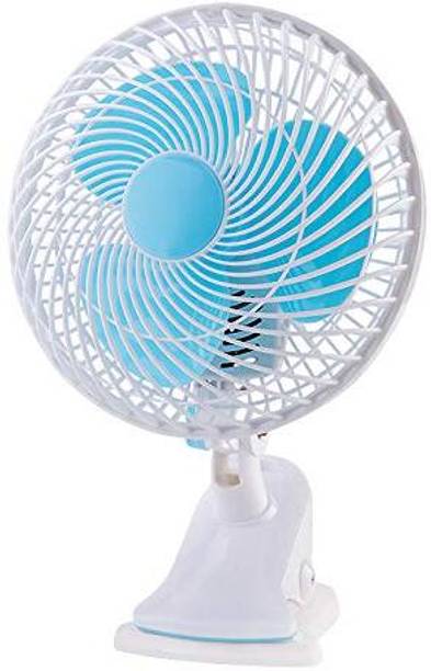 ELLOZIA New White Desk Clip Fan Inline Fan