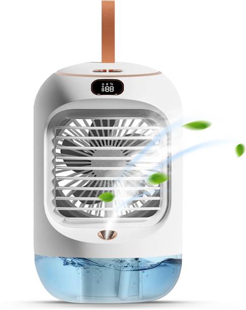 Callmate Humidifier Cooling Fan with 3 Wind Speeds, 90° Rotation, 280ml Water Capacity 50 mm 5 Blade Table Fan