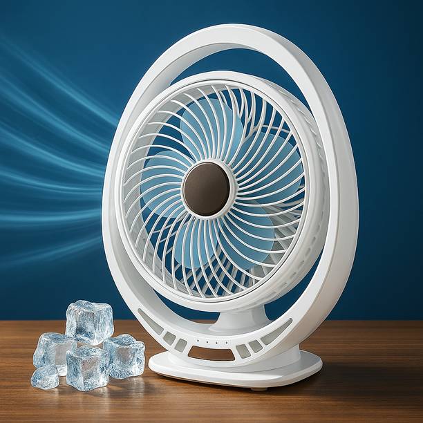 LACCO Table Fan,High Speed Rechargeable Fan, For Home, Office, Kitchen with 1 Year Warranty Ultra High Speed 1400 mm Table Fan