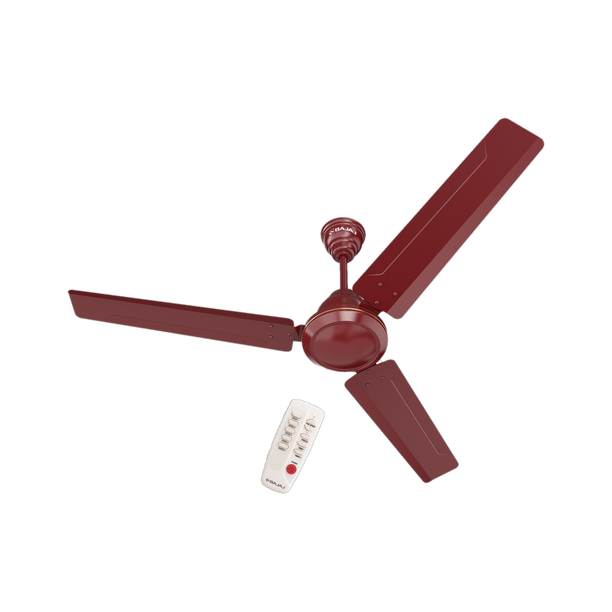 BAJAJ Crest Turbo BLDC 1200mm Red Walnut with 2 Months Warranty BLDC Motor with Remote 1200 mm Ceiling Fan