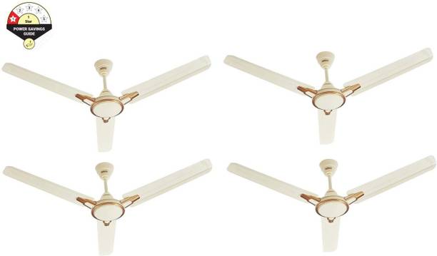 USHA Racer Chrome.. PACK OF 4 with 1 Year Warranty 1200 mm Ceiling Fan