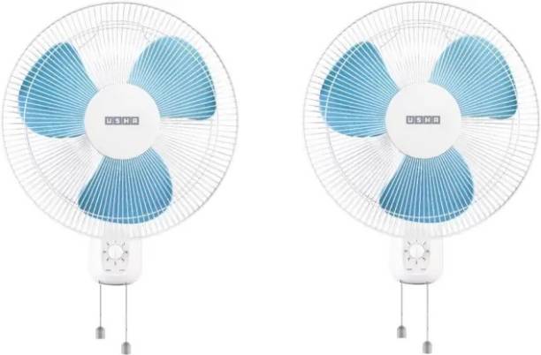 USHA NEW MIST AIR DUOS Pack of 2 400 mm 3 Blade Wall Fan