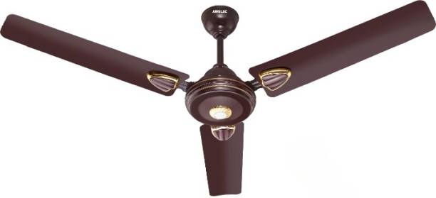 AIRELEC Gloria Deco 28W with Remote Cherry Brown 5 Star 1200 mm BLDC Motor with Remote 3 Blade Ceiling Fan
