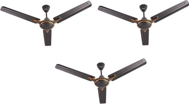 USHA Racer Chrome PACK OF 3 with 1 Year Warranty 1200 mm Ceiling Fan