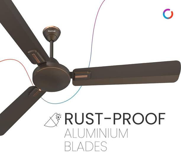 Polycab Vital Plus 1 Star 1200 mm Anti Dust 3 Blade Ceiling Fan  (Jaco Bean, Pack of 1)
