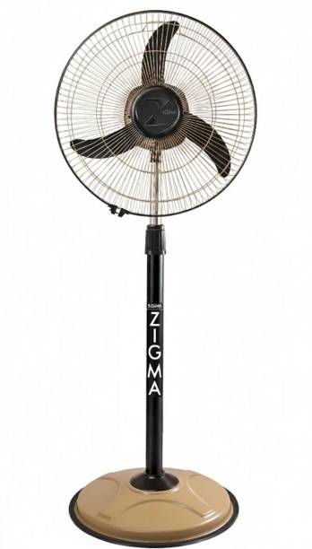 zigma Bullet Heavy Duty ISI CERTIFIED | Adjustable Height | High Speed with 1 Year Warranty 400 mm Pedestal Fan