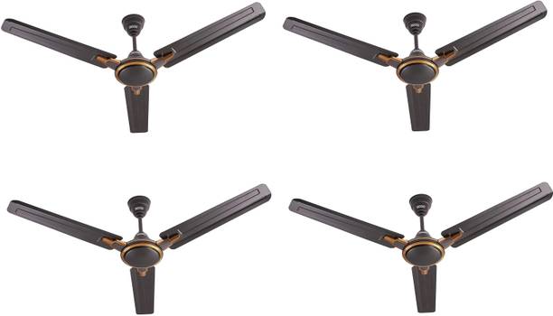 USHA Racer Chrome PACK OF 4 with 1 Year Warranty 1200 mm Ceiling Fan
