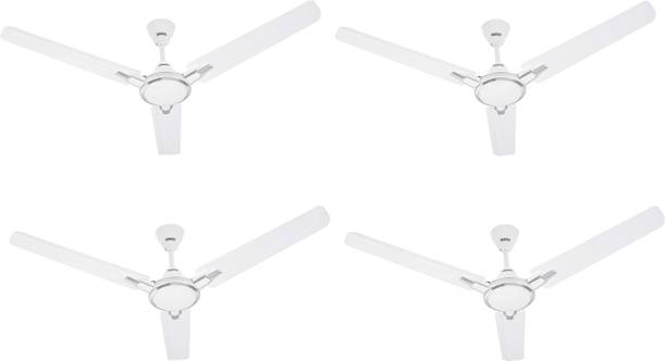 USHA Racer Chrome. PACK OF 4 with 1 Year Warranty 1200 mm Ceiling Fan