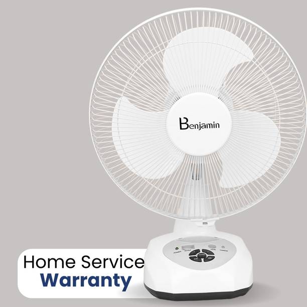 Benjamin BEN-5912 AC/DC Rechargeable Battery Fan 12 Inches Blade 304 mm 3 Blade Table Fan