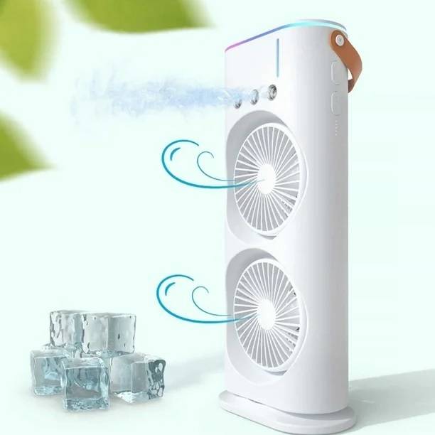 VOLTegIC 3-Spray Fan: Powerful Cooling Fan with 3 Mist Modes, Remote Control 2MF-03 USB Fan