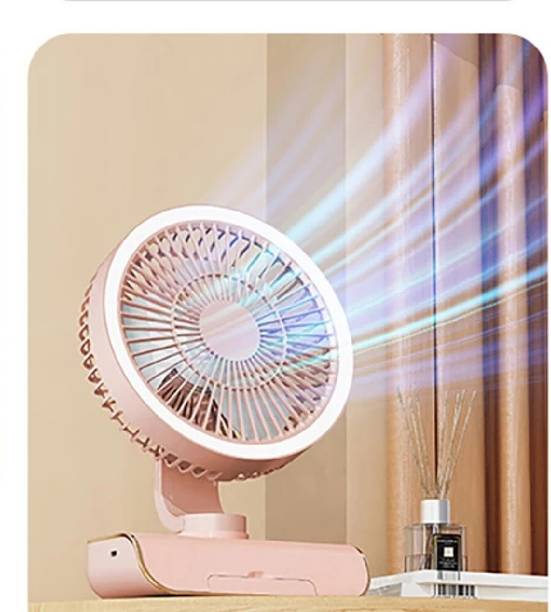 Sampri Table Fan You Can Also use Directly Fan Power Bank[ DC] Desk Fan 4000mAh USB 3 mm Table Fan