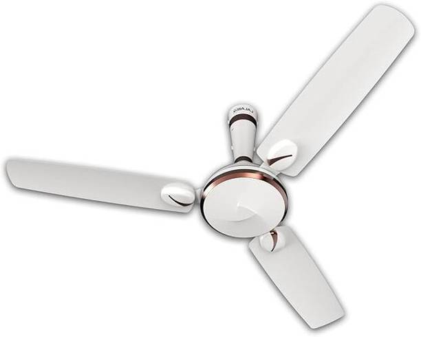BAJAJ Sintelle EE 1200 MM 2 Star 1200 mm Anti Dust 3 Blade Ceiling Fan (white & Ruby copper, Pack of 1)
