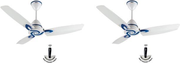 USHA Onio Lambda BLDC Energy Efflicient Pack of 2 with 2 Year Warranty BLDC Motor with Remote 1200 mm Ceiling Fan
