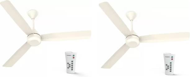 Crompton Energion Cromair Anti Dust Remote Pack of 2 1200 mm BLDC Motor with Remote 3 Blade Ceiling Fan