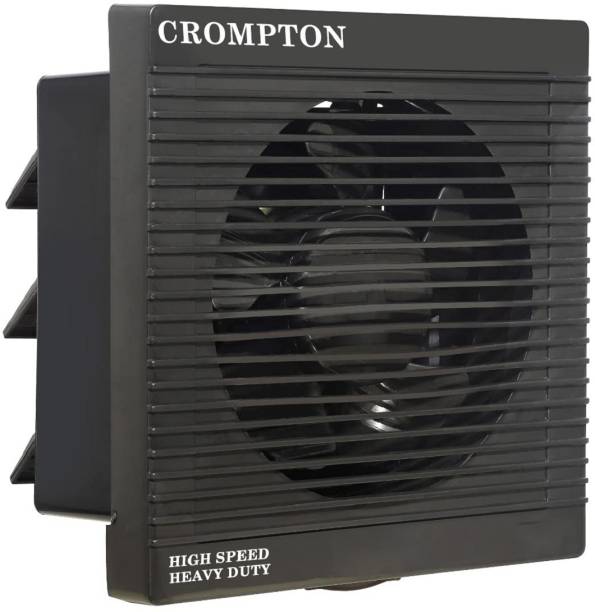 Crompton BRISK AIR NOISELESS AUTOMATIC SHUTTERS 100% COPPER HIGH PERFORMANCE 6 5 Star 150 mm Silent Operation 6 Blade Exhaust Fan