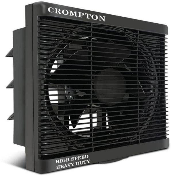 Crompton BRISK AIR NOISELESS AUTOMATIC SHUTTERS 100% COPPER HIGH PERFORMANCE 71 5 Star 150 mm Silent Operation 6 Blade Exhaust Fan