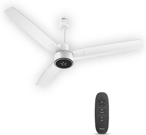 HAVELLS FAB ULED|LED Speed Indicator|Remote Controlled|Upto 65% Energy Saving with 3 Year Warranty BLDC Motor with Remote 1200 mm Ceiling Fan
