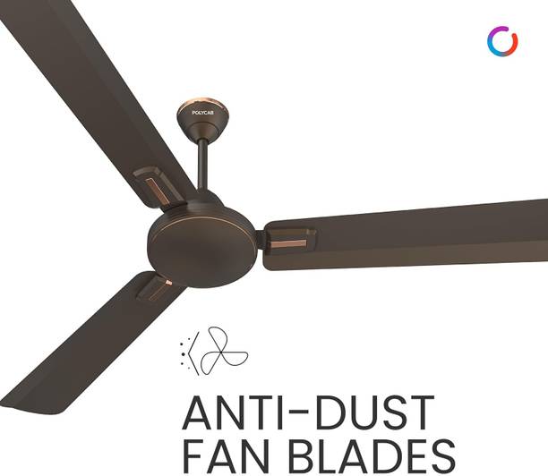 Polycab Vital Plus 1 Star 1200 mm Anti Dust 3 Blade Ceiling Fan  (Jaco Bean, Pack of 1)