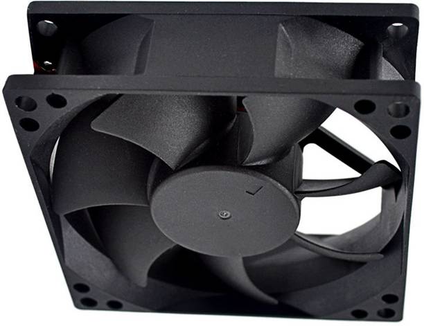 GARGICO DC Axial Fan (Cabinet Fan) Supply voltage-12V dc 80*80*25mm 3-inch 20 mm Exhaust Fan