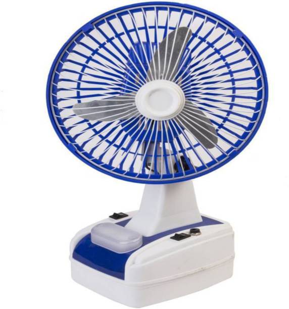 CELL Mini AC/DC Rechargeable Battery Operated 200 mm 3 Blade Table Fan