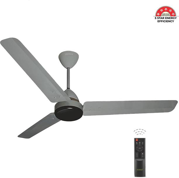 oceco Ecos Euro Grey with 2 Year Warranty BLDC Motor with Remote 1200 mm Ceiling Fan