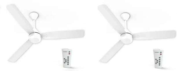 Crompton Energion Cromair Anti Dust Remote Pack of 2 1200 mm BLDC Motor with Remote 3 Blade Ceiling Fan