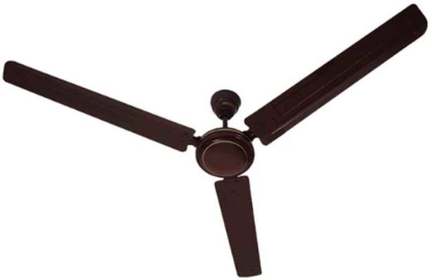 USHA Swift Rich Brown 1 Star Ceiling Fan, Sweep: 1400 mm 1 Star 1400 mm Energy Saving 3 Blade Ceiling Fan
