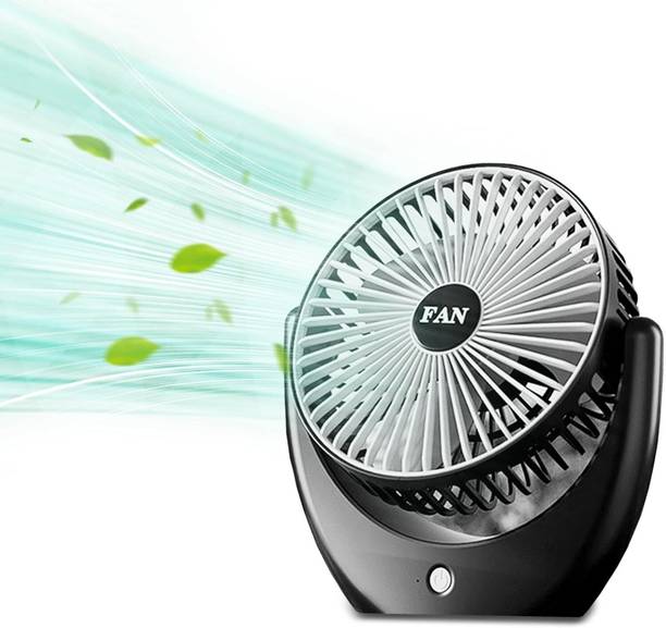 Keekos Fan Air Cooling Portable Charging Standing Fan Mini Fan USB Rechargeable 3 mm 3 Blade Table Fan