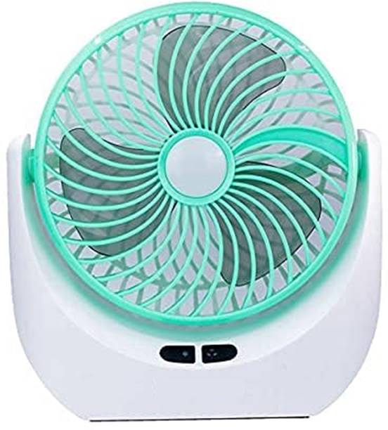 LICHEE Portable Mini USB Rechargeable Fan with LED Lighting & 4-hours Battery Backup Fan Air Cooling Portable Charging Standing Fan Mini-Fan USB Rechargeable USB Air Cooler