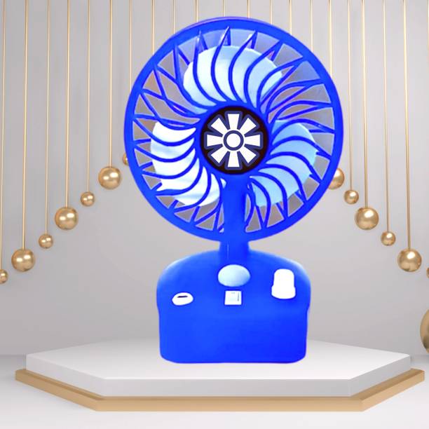 GUGGU Z365 Cool Fan:7 Speed,LED Light,USB Rechargeable,very silent|Stay Chill Anywhere with 1 Year Warranty Table Fan