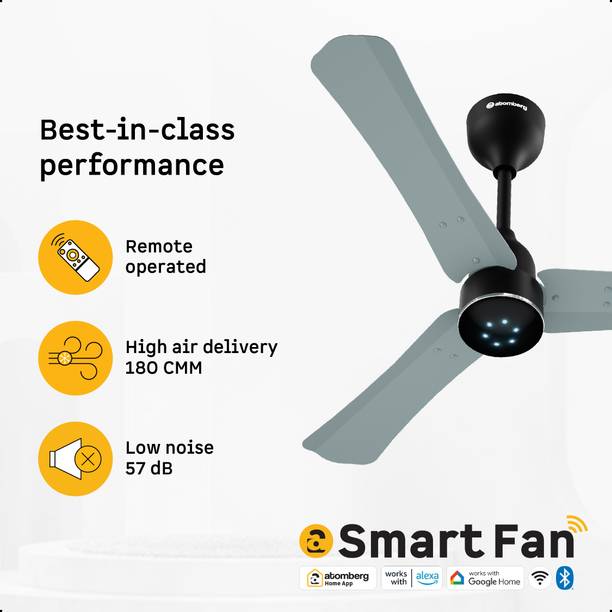 Atomberg Renesa Halo Smart | Low noise operation | IoT | 5 Star 900 mm 3 Blade Ceiling Fan