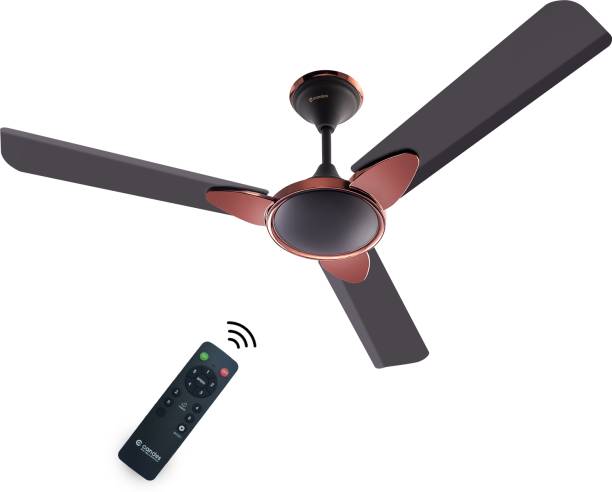 Candes Eco Zest Energy saving Designer 1200 mm / 48 inch Anti-Rust BLDC Remote 5 Star 1200 mm 3 Blade Ceiling Fan