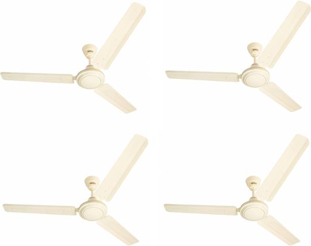 USHA Racer (1 Star) Pack of 4 with 2 Year Warranty 1200 mm Ceiling Fan