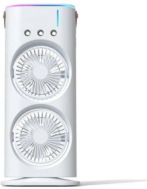 PMP TOY BAZAR Portable USB Air Cooler Fan | 280ml Water Tank | Brushless Motor | White Color Mini Cooler USB Air Cooler