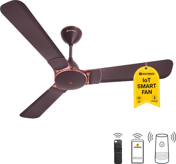 Atomberg Erica Smart Ceiling Fan 1200 Umber Brown 5 Star 1200 mm BLDC Motor with Remote 3 Blade Ceiling Fan