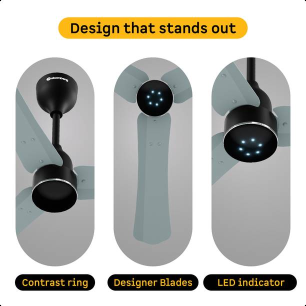 Atomberg Renesa Halo Smart | Low noise operation | IoT | 5 Star 900 mm 3 Blade Ceiling Fan